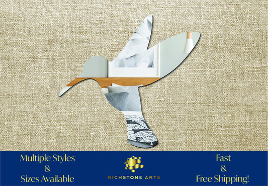 Decorative Hummingbird Shaped Acrylic Mirror | Many Shapes Available