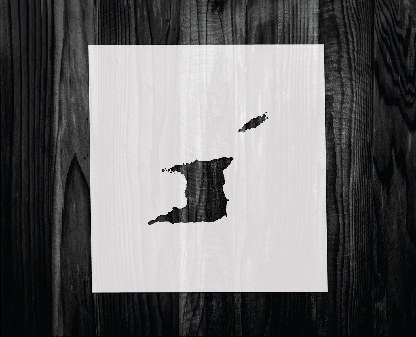 Trinidad and Tobago Stencil, Mylar reusable stencil, Stencil, FAST SHIPPING