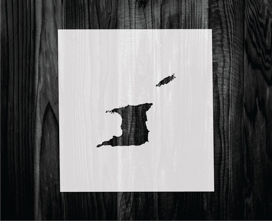 Trinidad and Tobago Stencil, Mylar reusable stencil, Stencil, FAST SHIPPING