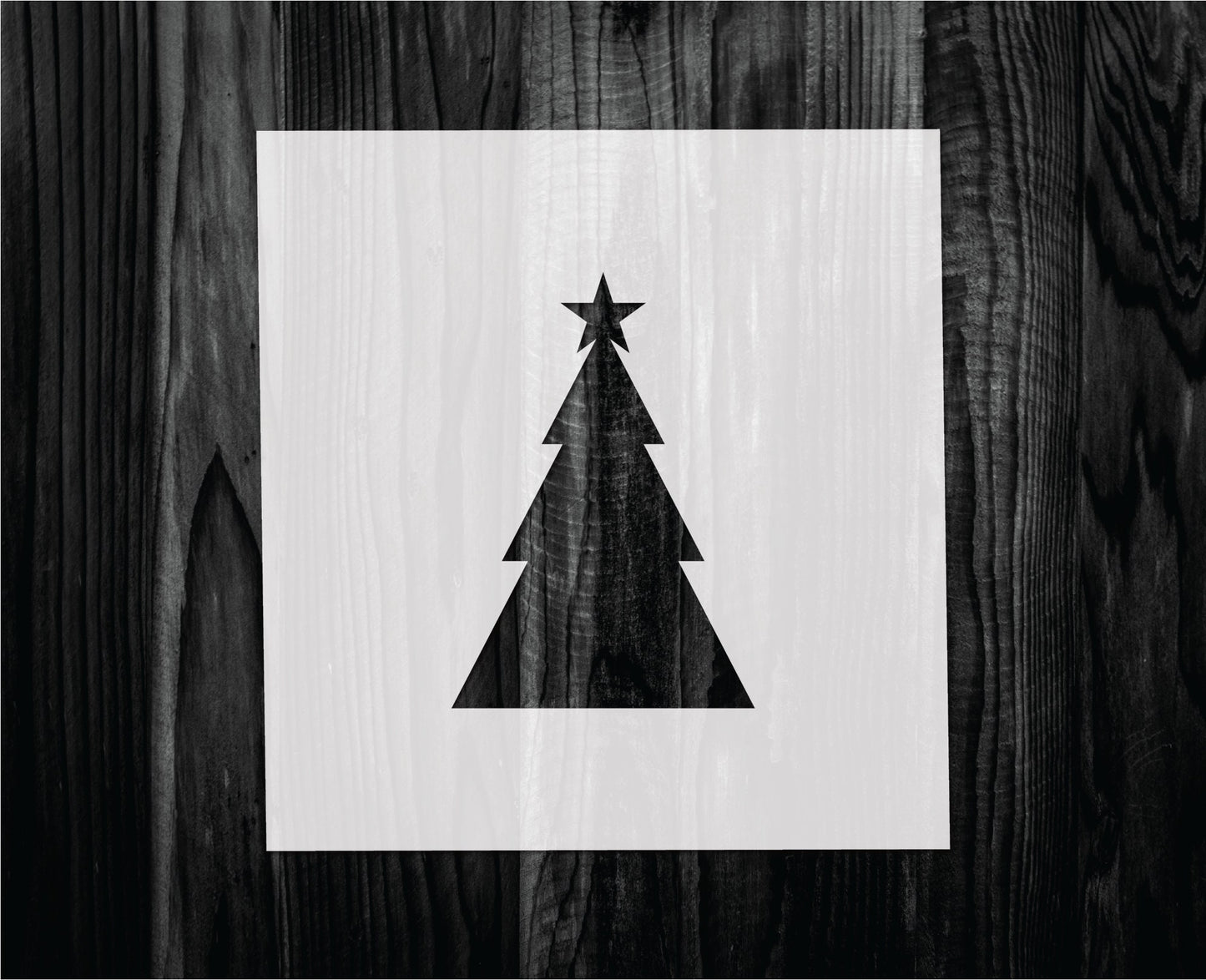 Triangle Christmas Tree Stencil, Mylar reusable stencil, Stencil, FAST SHIPPING