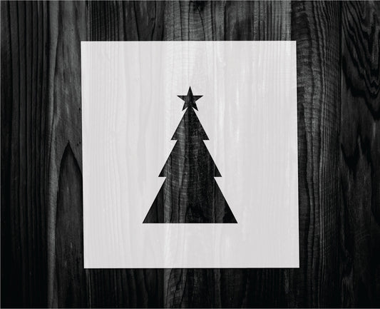 Triangle Christmas Tree Stencil, Mylar reusable stencil, Stencil, FAST SHIPPING