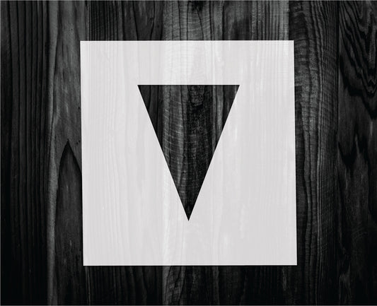 Triangle Bunting Stencil, Mylar reusable stencil, Stencil, FAST SHIPPING