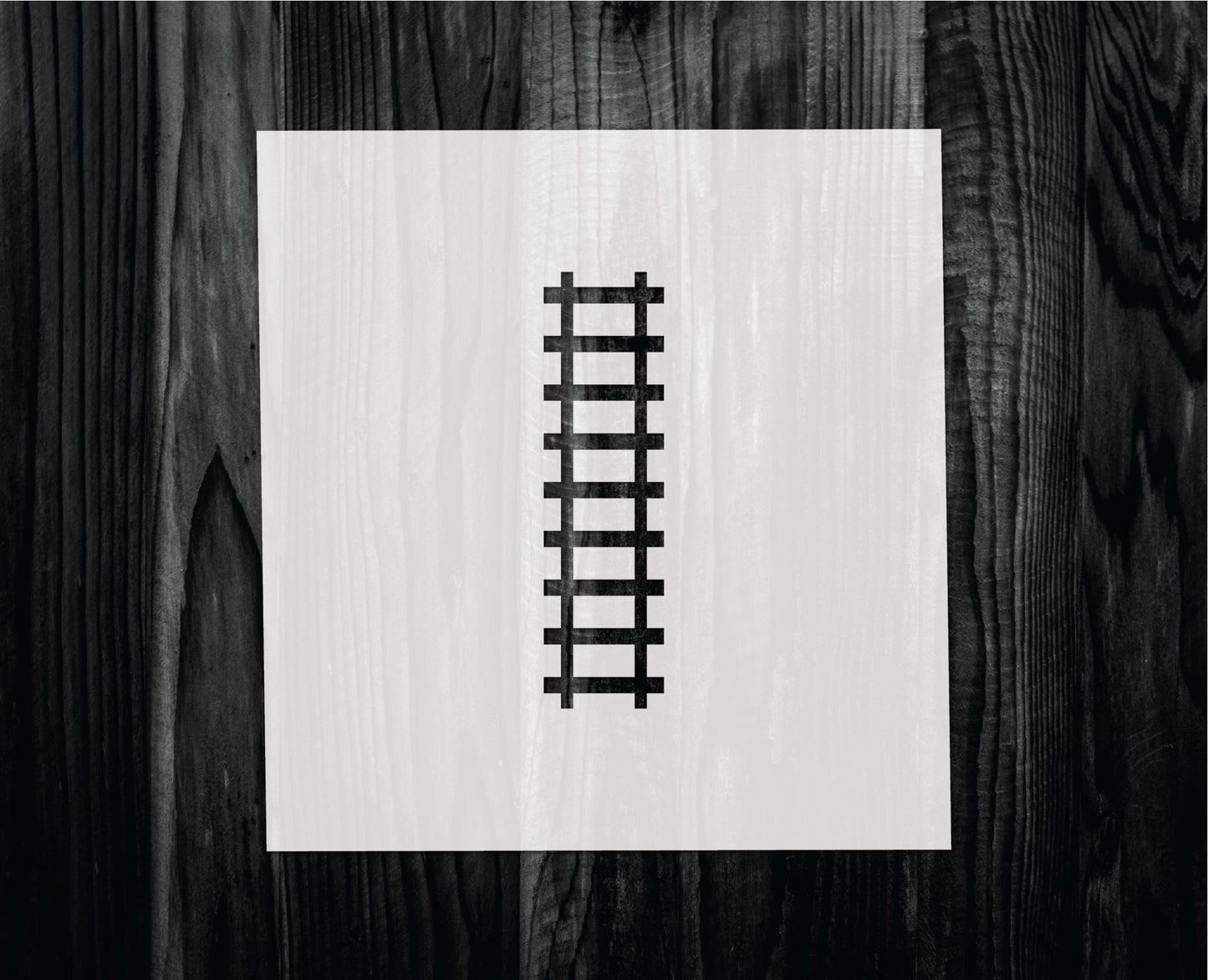 Train Track Stencil, Mylar reusable stencil, Stencil, FAST SHIPPING