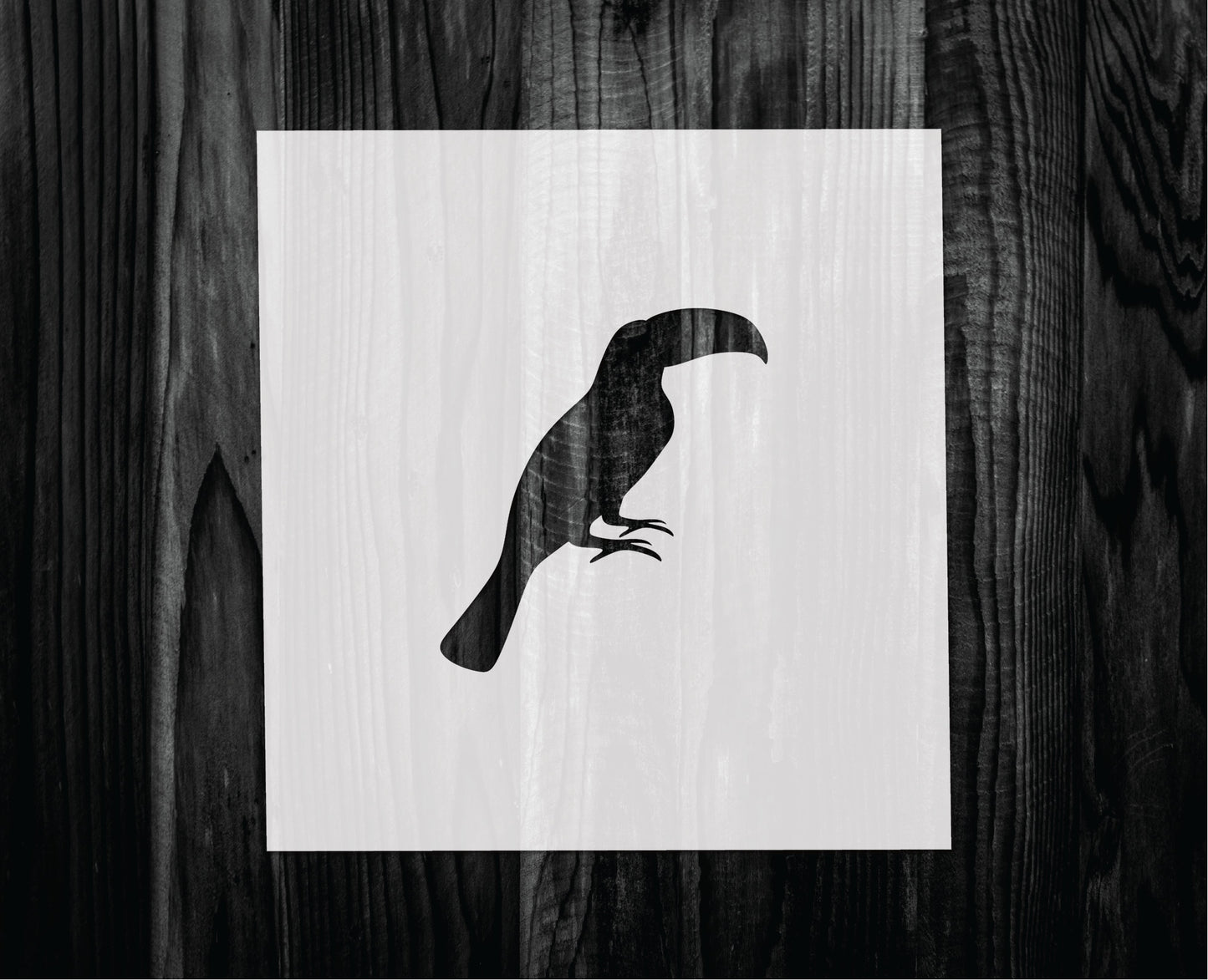 Toucan Stencil, Mylar reusable stencil, Stencil, FAST SHIPPING