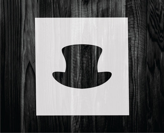 Top Hat Stencil, Mylar reusable stencil, Stencil, FAST SHIPPING