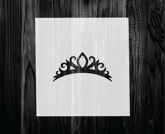 Tiara Stencil, Mylar reusable stencil, Stencil, FAST SHIPPING