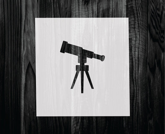 Telescope Stencil, Mylar reusable stencil, Stencil, FAST SHIPPING