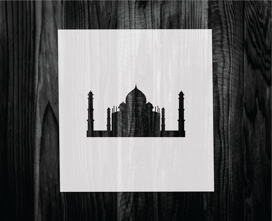 Taj mahal Stencil, Mylar reusable stencil, Stencil, FAST SHIPPING