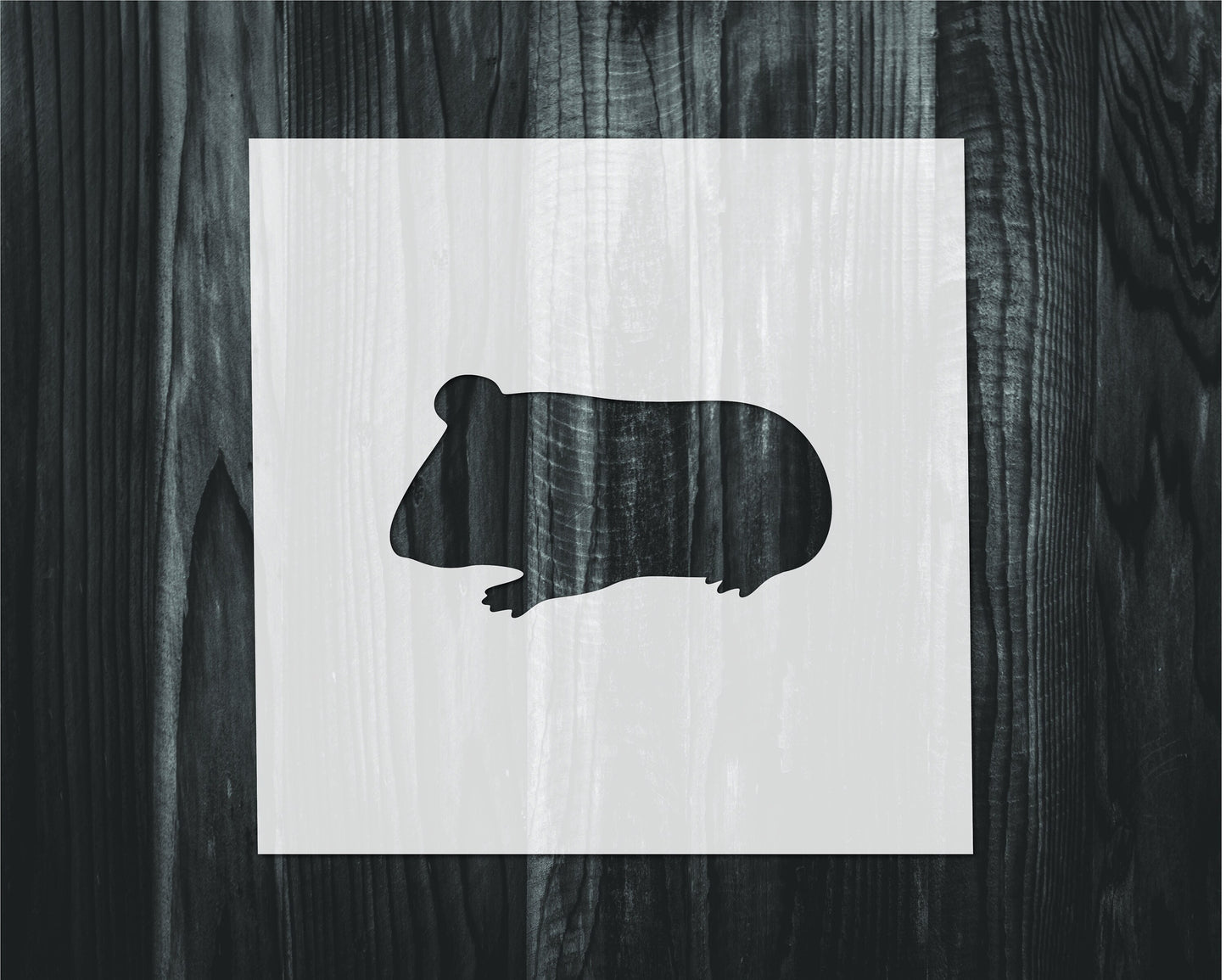 Guinea Pig Stencil, Mylar reusable stencil, Stencil, FAST SHIPPING