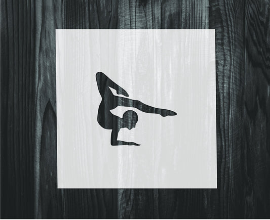 Gymnast Stencil, Mylar reusable stencil, Stencil, FAST SHIPPING