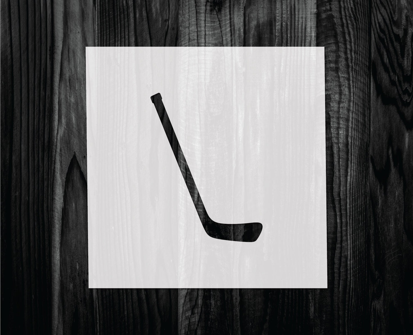 Hockey Stick Stencil, Mylar reusable stencil, Stencil, FAST SHIPPING