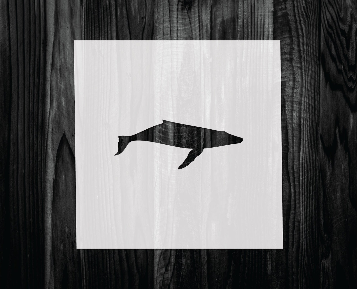 Humpback whale Stencil, Mylar reusable stencil, Stencil, FAST SHIPPING