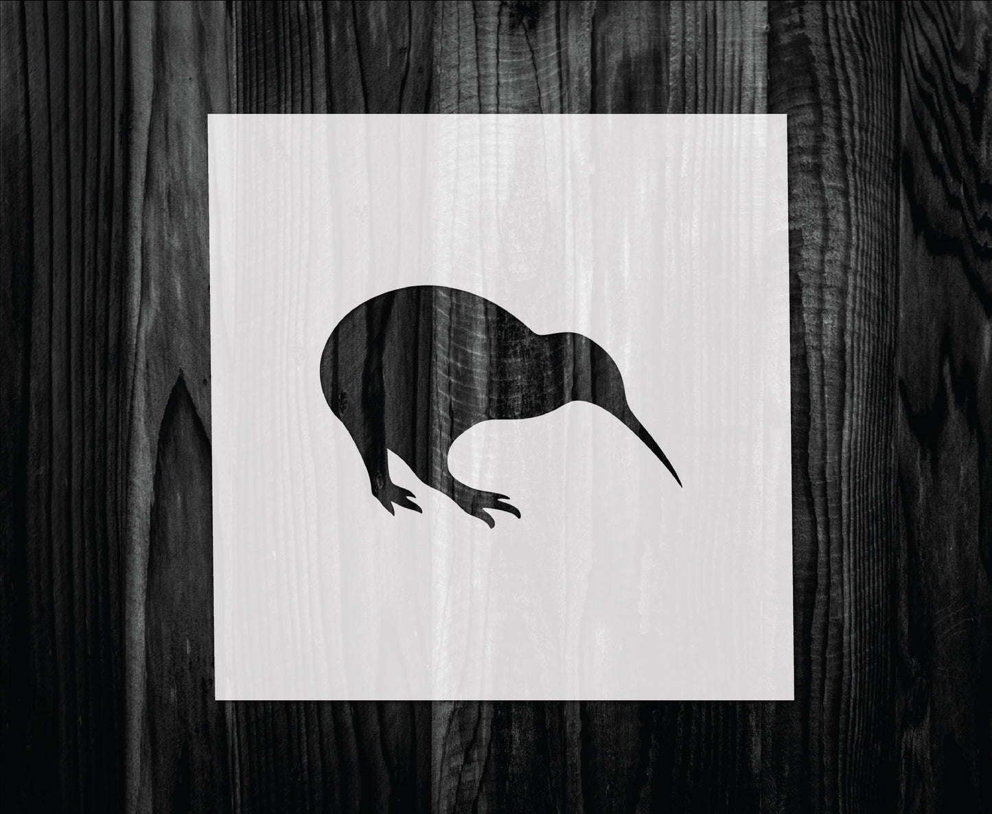 Kiwi Stencil, Mylar reusable stencil, Stencil, FAST SHIPPING