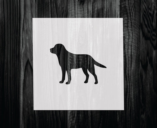 Labrador Stencil, Mylar reusable stencil, Stencil, FAST SHIPPING