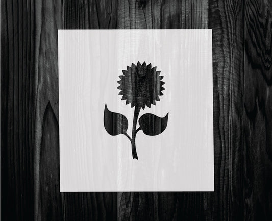 Sunflower Stencil, Mylar reusable stencil, Stencil, FAST SHIPPING