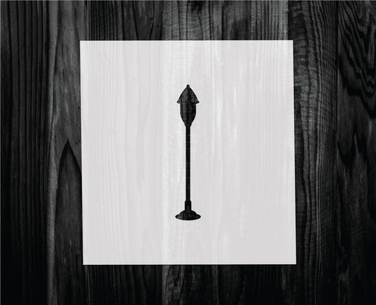 Streetlamp Stencil, Mylar reusable stencil, Stencil, FAST SHIPPING