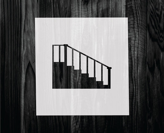 Stairs Stencil, Mylar reusable stencil, Stencil, FAST SHIPPING