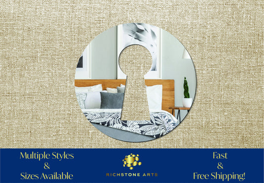 Decorative Keyhole Shaped Acrylic Mirror | Many Shapes Available