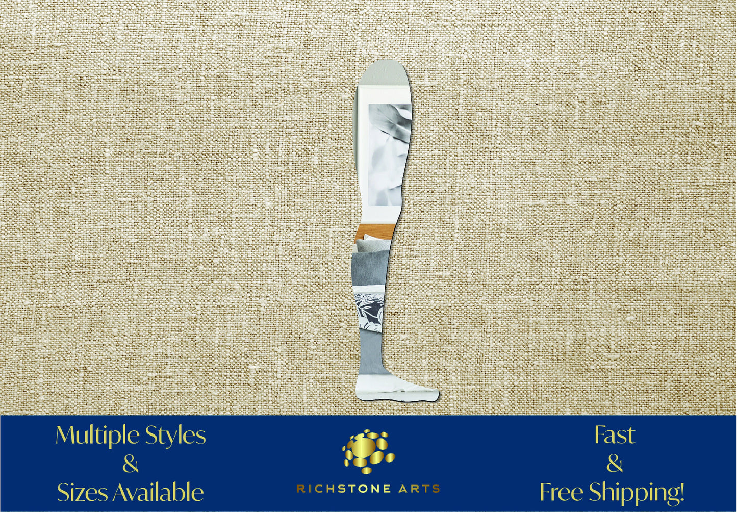 Decorative Leg Shaped Acrylic Mirror | Many Shapes Available