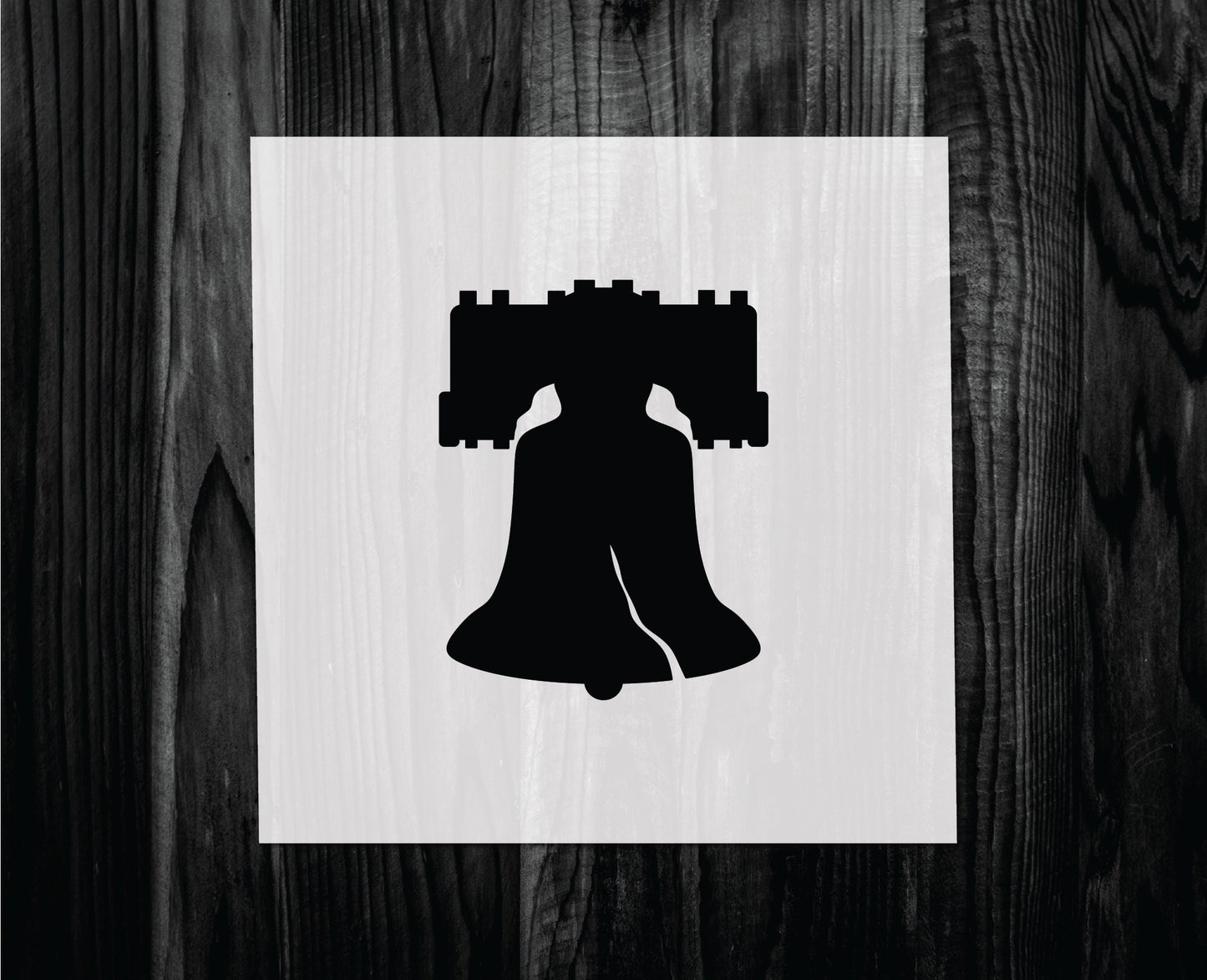 Liberty Bell Stencil, Mylar reusable stencil, Stencil, FAST SHIPPING