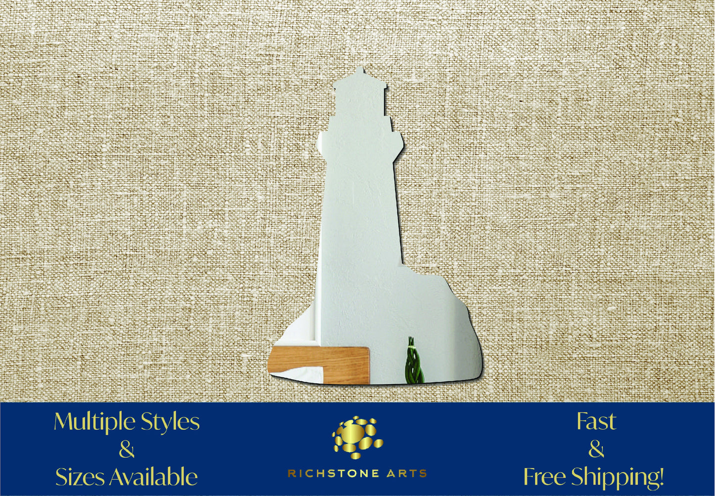 Decorative Lighthouse Shaped Acrylic Mirror | Many Shapes Available