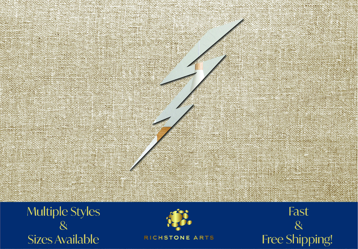 Decorative Lightning Bolt Shaped Acrylic Mirror | Many Shapes Available