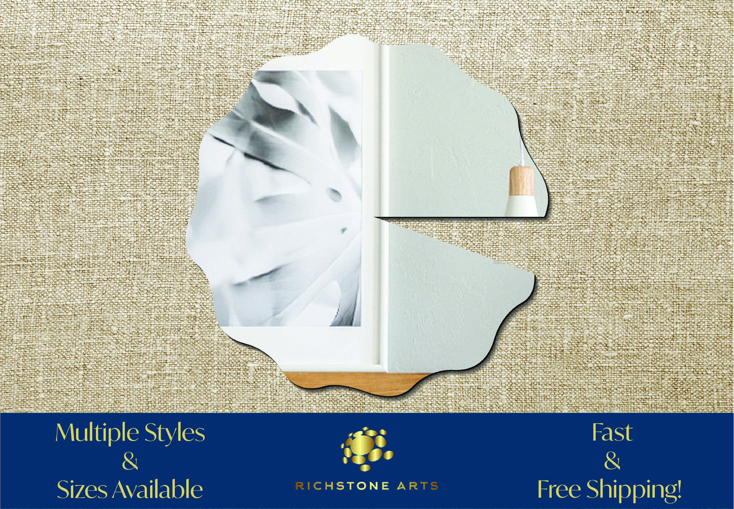 Decorative Lilypad Shaped Acrylic Mirror | Many Shapes Available