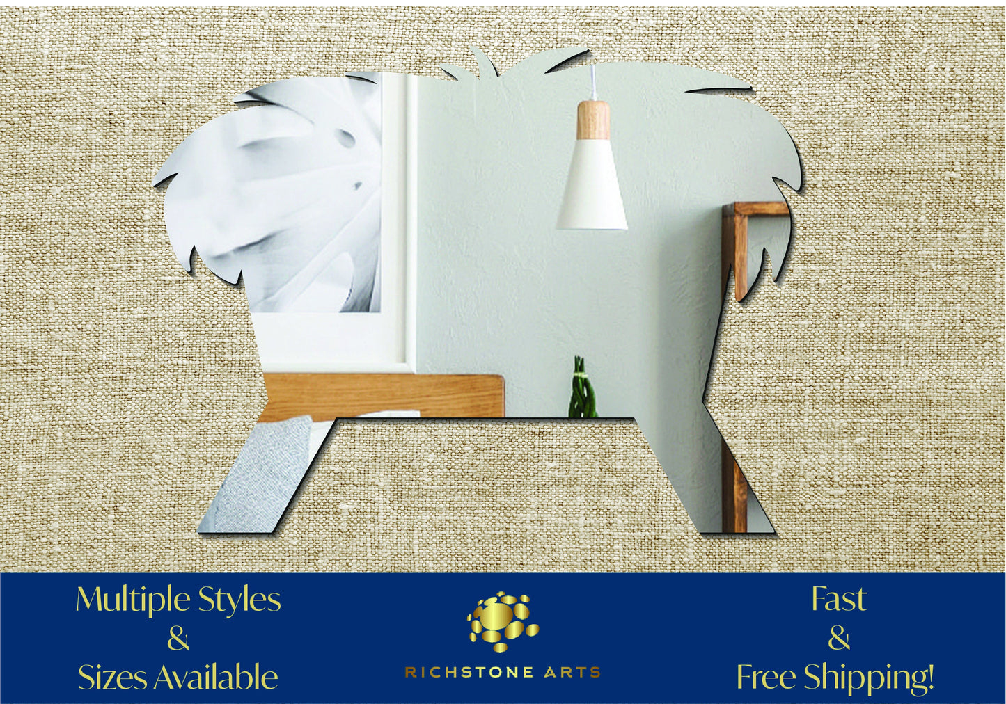 Decorative Manger Shaped Acrylic Mirror | Many Shapes Available