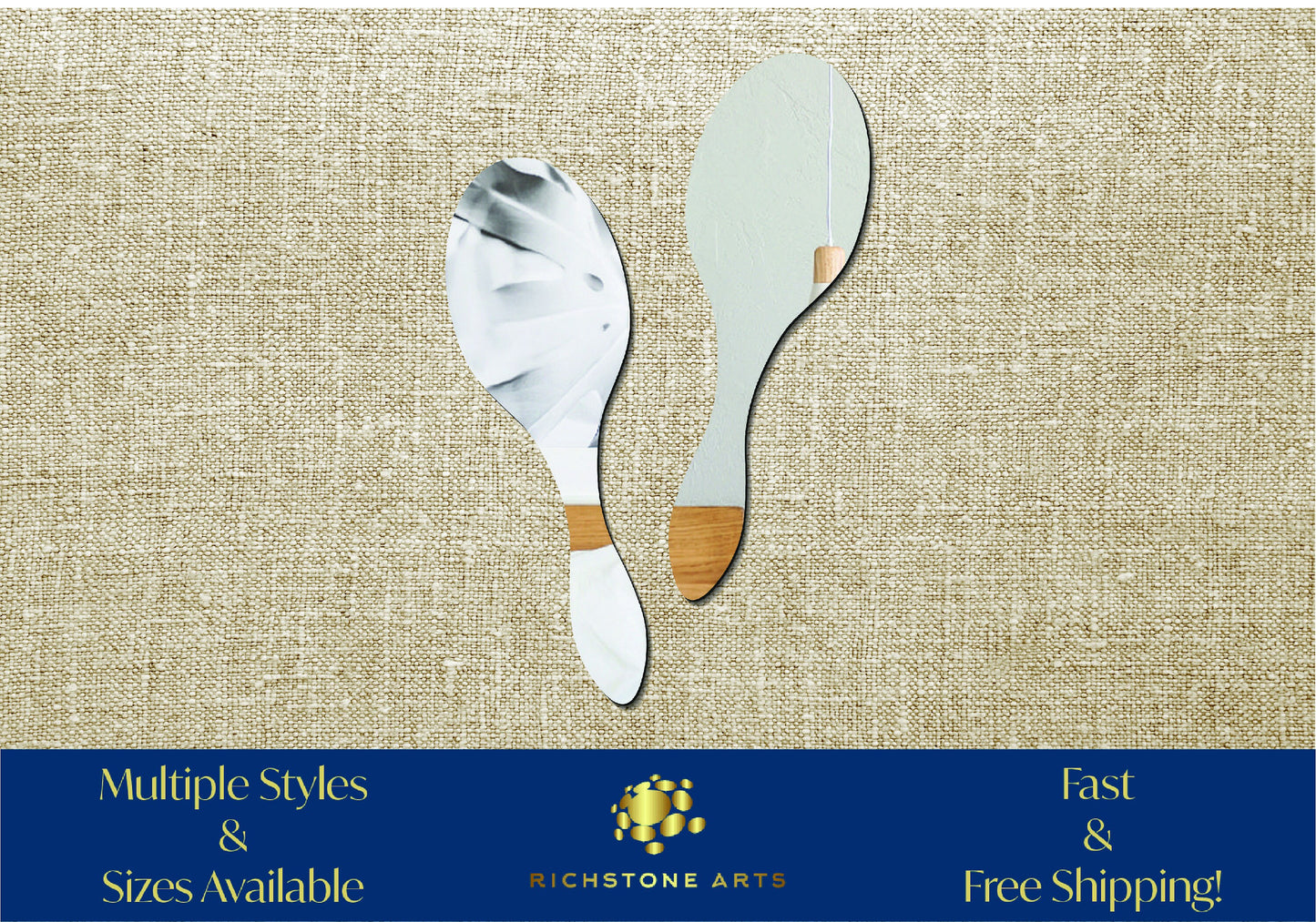 Decorative Maracas Shaped Acrylic Mirror | Many Shapes Available