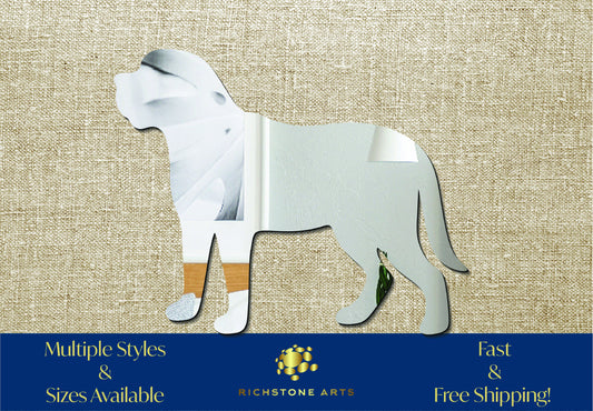 Decorative Mastiff Shaped Acrylic Mirror | Many Shapes Available