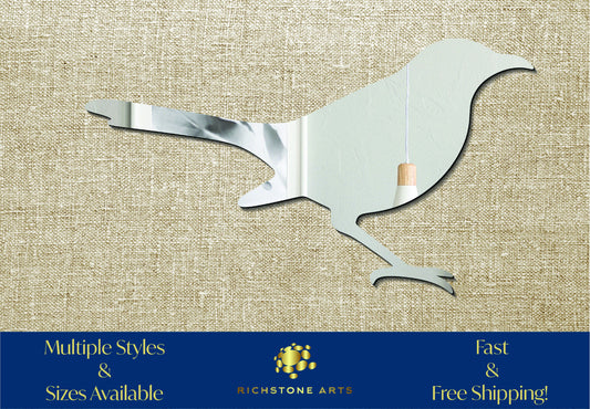 Decorative Mockingbird Shaped Acrylic Mirror | Many Shapes Available