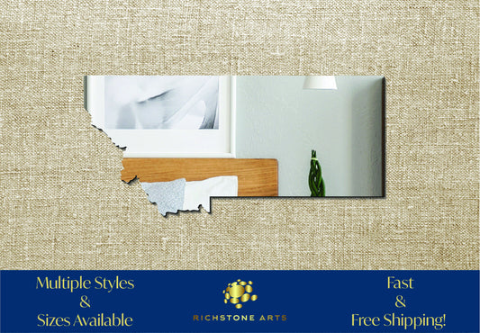 Decorative Montana Shaped Acrylic Mirror | Many Shapes Available