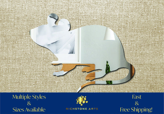 Decorative Mouse Shaped Acrylic Mirror | Many Shapes Available