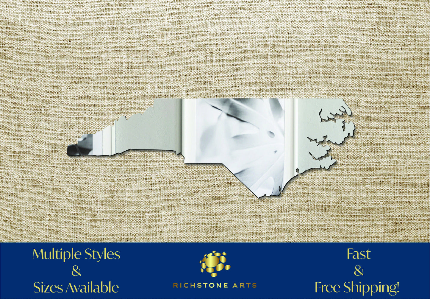 Decorative North Carolina Acrylic Mirror | Many Shapes Available