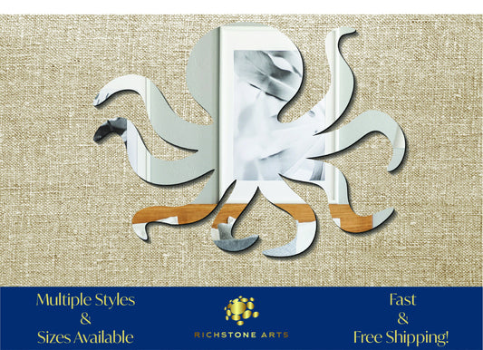 Decorative Octopus Shaped Acrylic Mirror | Many Shapes Available