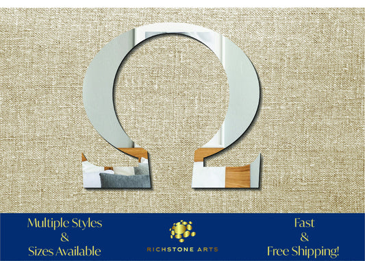 Decorative Omega Shaped Acrylic Mirror | Many Shapes Available