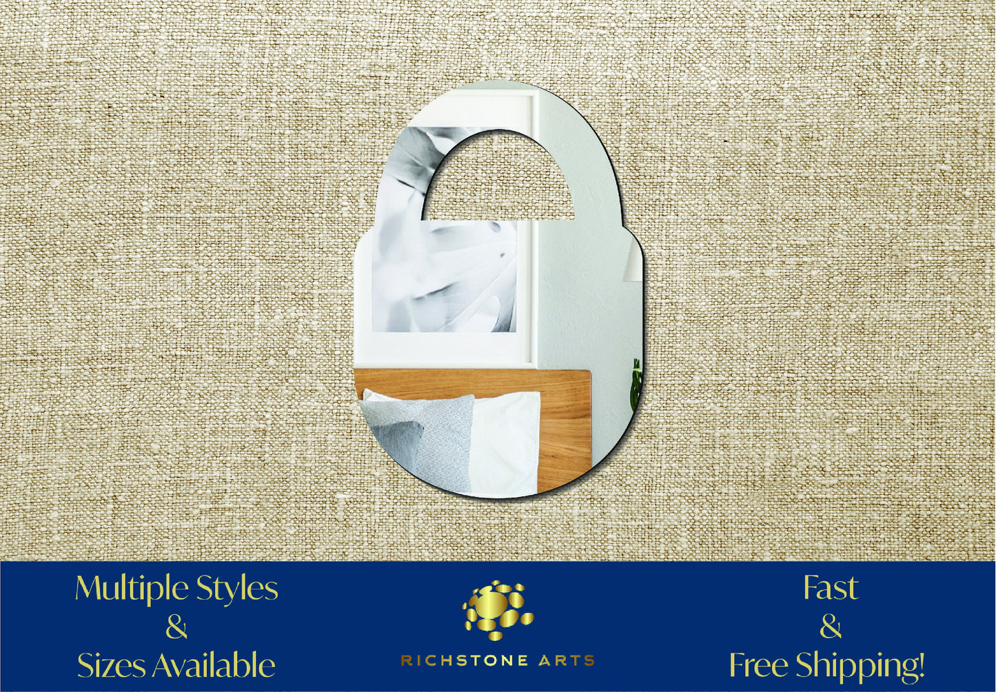 Decorative Padlock Shaped Acrylic Mirror | Many Shapes Available