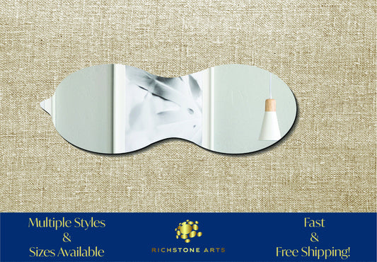 Decorative Peanut Shaped Acrylic Mirror | Many Shapes Available