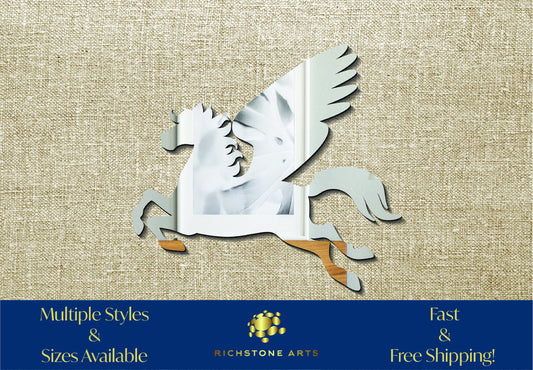 Decorative Pegasus Shaped Acrylic Mirror | Many Shapes Available