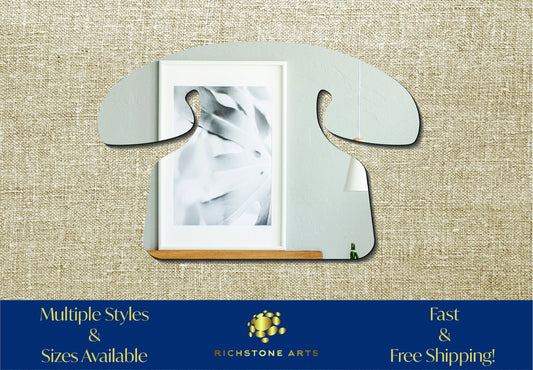 Decorative Phone Shaped Acrylic Mirror | Many Shapes Available