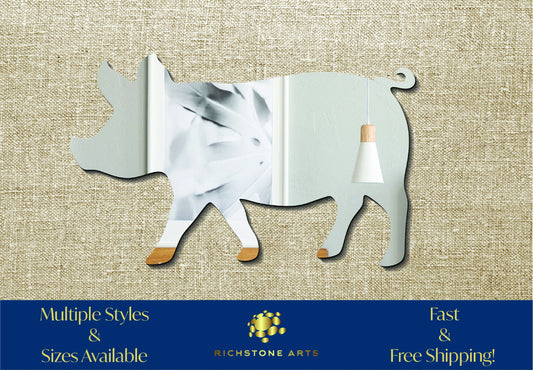 Decorative Pig Shaped Acrylic Mirror | Many Shapes Available