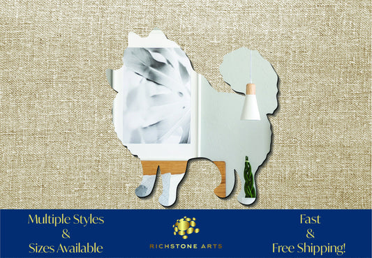 Decorative Pomeranian Shaped Acrylic Mirror | Many Shapes Available