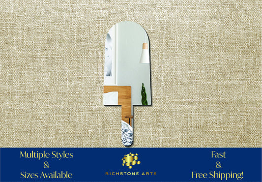 Decorative Popsicle Shaped Acrylic Mirror | Many Shapes Available