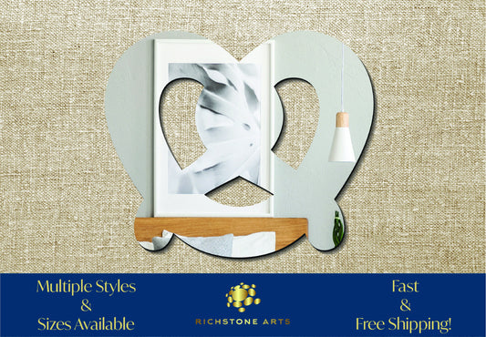 Decorative Pretzel Shaped Acrylic Mirror | Many Shapes Available