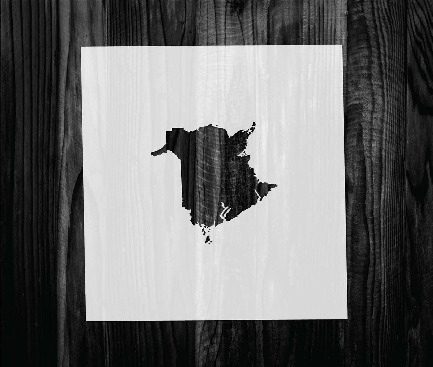 New Brunswick Stencil, Mylar reusable stencil, Stencil, FAST SHIPPING