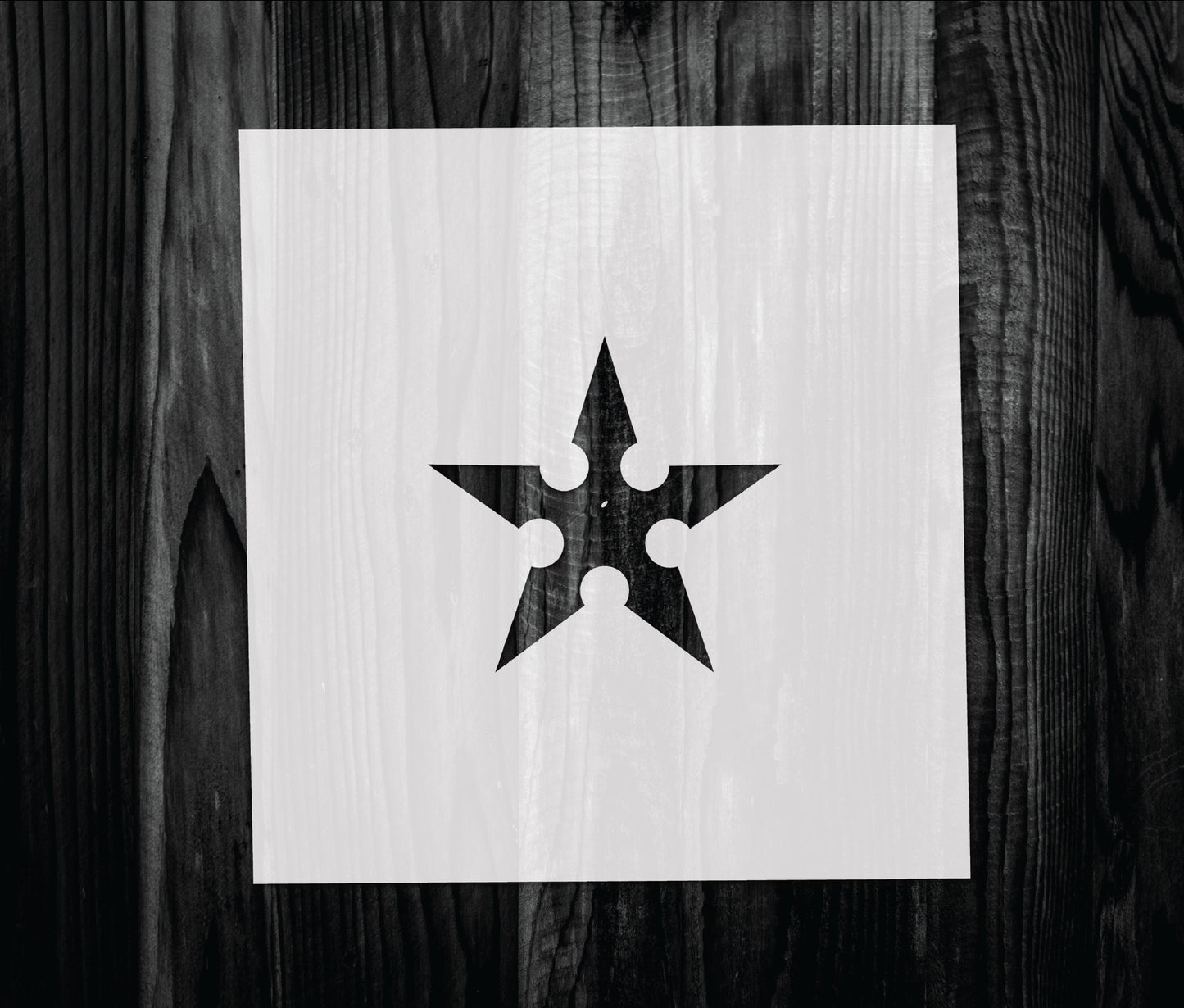Ninja Star Stencil, Mylar reusable stencil, Stencil, FAST SHIPPING