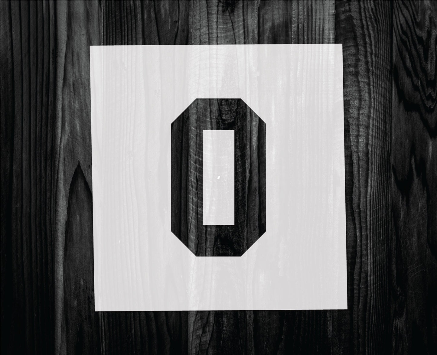 Number 0 Stencil, Mylar reusable stencil, Stencil, FAST SHIPPING