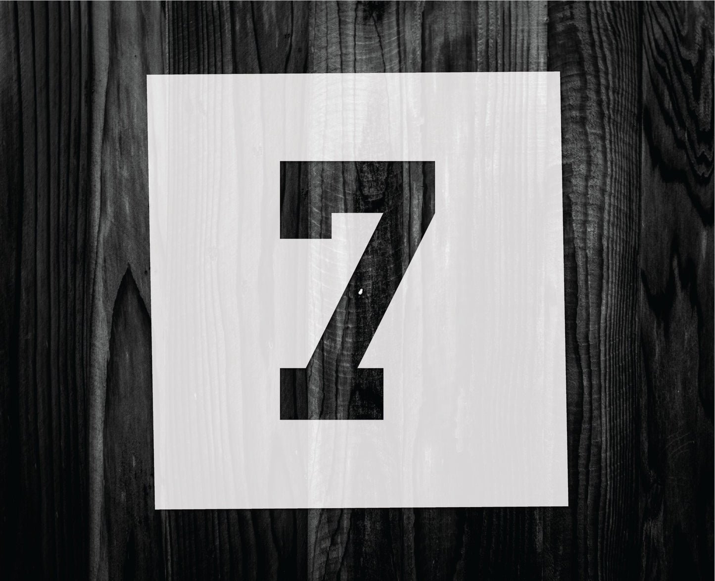 Number 7 Stencil, Mylar reusable stencil, Stencil, FAST SHIPPING