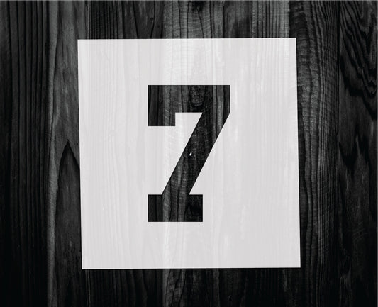 Number 7 Stencil, Mylar reusable stencil, Stencil, FAST SHIPPING