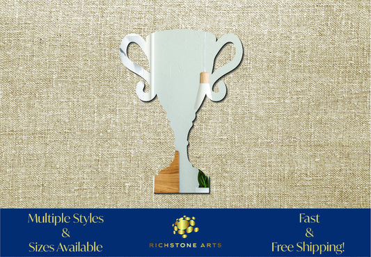 Decorative Trophy Shaped Acrylic Mirror | Many Shapes Available